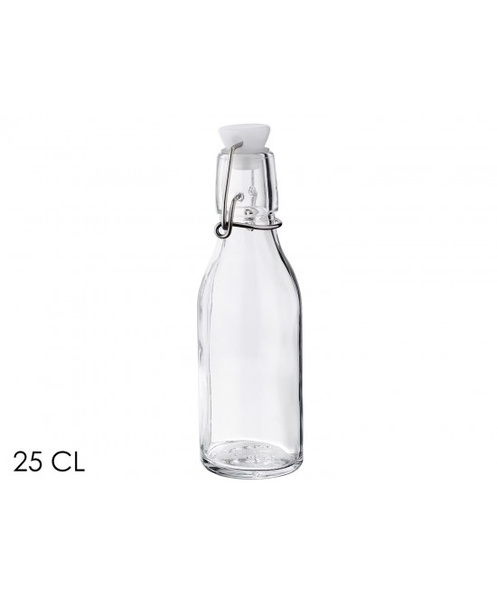 Μπουκάλι Στρογγυλό 25cl Με Ερμητικό Καπάκι