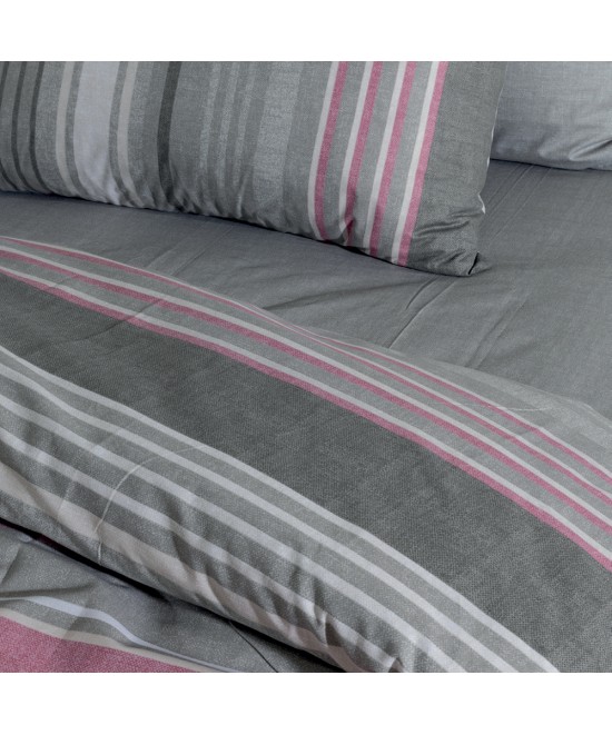 LINO Σετ Παπλωματοθήκη Μονή (160x240) Madison Dusty Pink LINO Σετ Παπλωματοθήκη Μονή (160x240) Madison Dusty Pink