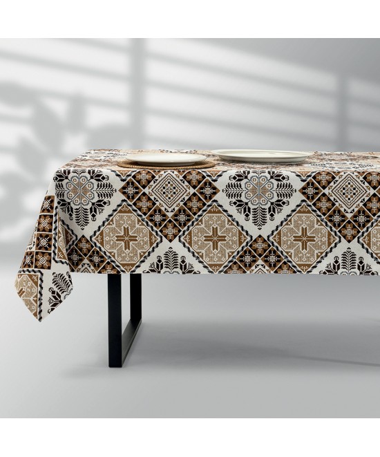 LINO Τραπεζομάντηλο Artisan 140x220 Καφέ