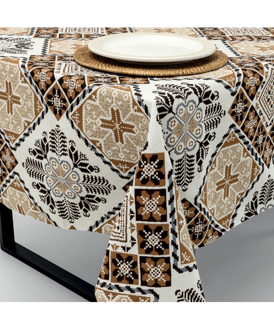 LINO Τραπεζομάντηλο Artisan 140x220 Καφέ