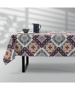 LINO Τραπεζομάντηλο Artisan 140x220 Μπορντώ