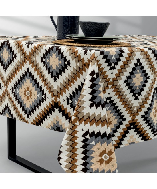 LINO Τραπεζομάντηλο Alhambra 140x220 Καφέ