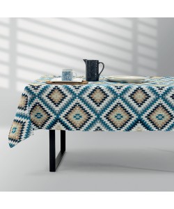 LINO Τραπεζομάντηλο Alhambra 140x220 Μπλε
