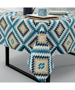 LINO Τραπεζομάντηλο Alhambra 140x220 Μπλε LINO Τραπεζομάντηλο Alhambra 140x220 Μπλε