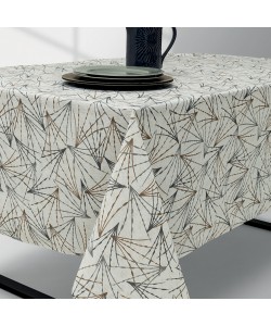 LINO Τραπεζομάντηλο Rana 140x240 Εκρού-Γκρι LINO Τραπεζομάντηλο Rana 140x240 Εκρού-Γκρι