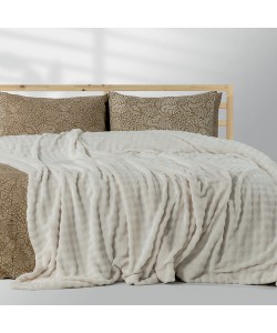LINO Κουβέρτα Υπέρδιπλη Διπλής Όψης 220x240 Kvall Off White
