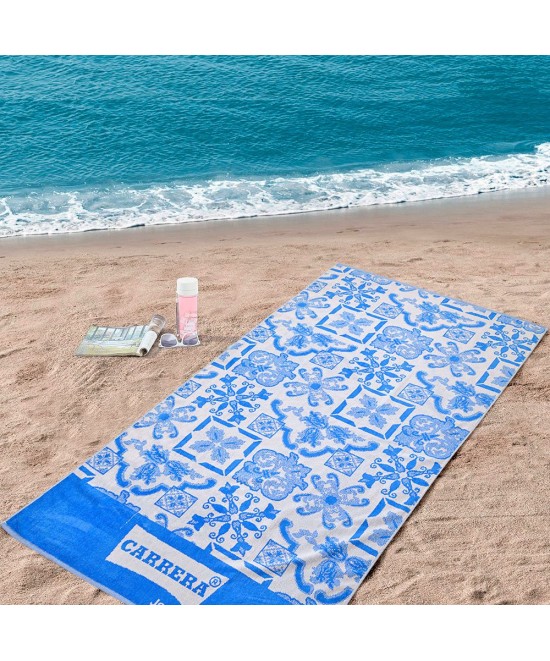 LINO ΠΕΤΣΕΤΑ ΘΑΛΑΣΣΗΣ AZUL BLUE 90X165 LINO ΠΕΤΣΕΤΑ ΘΑΛΑΣΣΗΣ AZUL BLUE 90X165