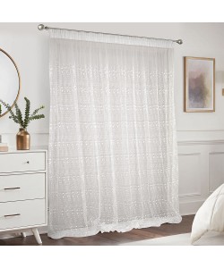 LINO ΚΟΥΡΤΙΝΑ ZENIO WHITE ΜΕ ΤΡΕΣΑ 280X300