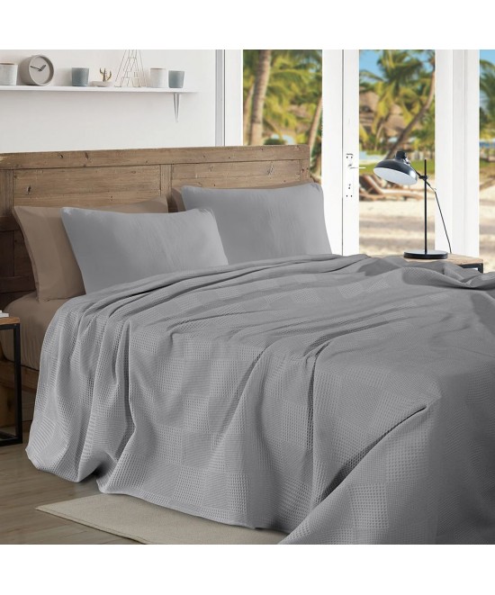 LINO ΚΟΥΒΕΡΤΑ ΠΙΚΕ RENK GREY 220X240 LINO ΚΟΥΒΕΡΤΑ ΠΙΚΕ RENK GREY 220X240