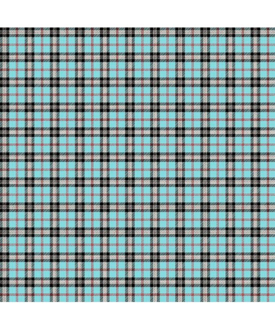 LINO ΜΑΞΙΛΑΡΟΘΗΚΗ TARTAN 601 TURQUOISE 45X45