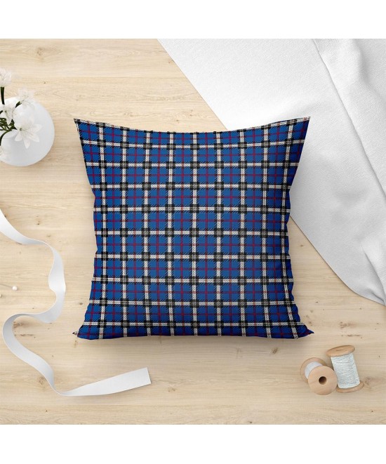 LINO ΜΑΞΙΛΑΡΟΘΗΚΗ TARTAN 602 BLUE 45X45