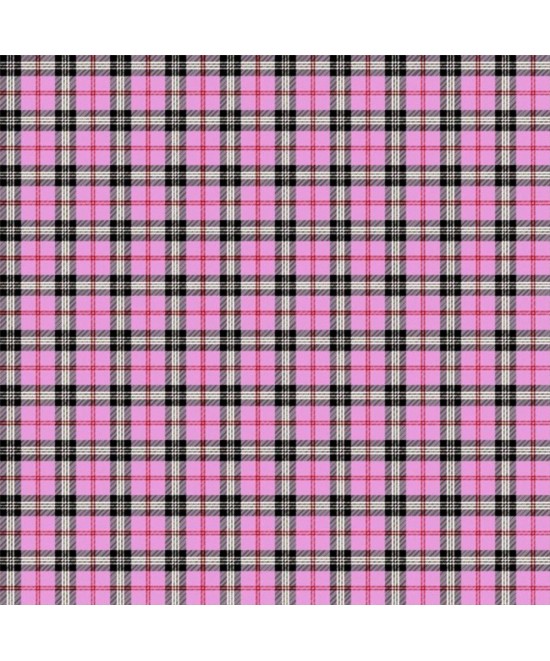 LINO ΚΑΡΕ TARTAN 301 PINK 90Χ90