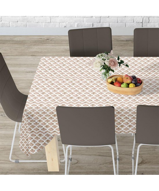 LINO ΤΡΑΠΕΖΟΜΑΝΤΗΛΟ CELL 101 BEIGE 140X140