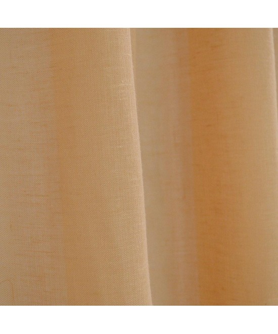 LINO ΚΟΥΡΤΙΝΑ LINE ΜΕ ΤΡΕΣΑ 502 TERRACOTTA 145X295 LINO ΚΟΥΡΤΙΝΑ LINE ΜΕ ΤΡΕΣΑ 502 TERRACOTTA 145X295