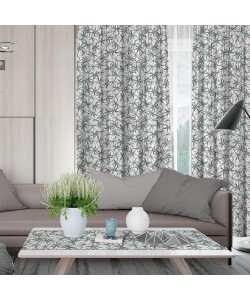 LINO ΚΟΥΡΤΙΝΑ HOA 701 ΜΕ ΤΡΕΣΑ MINT 135X270 LINO ΚΟΥΡΤΙΝΑ HOA 701 ΜΕ ΤΡΕΣΑ MINT 135X270