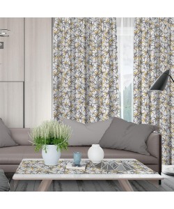 LINO ΚΟΥΡΤΙΝΑ HOA 201 ΜΕ ΤΡΕΣΑ MUSTARD 135X270 LINO ΚΟΥΡΤΙΝΑ HOA 201 ΜΕ ΤΡΕΣΑ MUSTARD 135X270