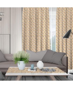 LINO ΚΟΥΡΤΙΝΑ DANA 201 ΜΕ ΤΡΕΣΑ BEIGE 135X270 LINO ΚΟΥΡΤΙΝΑ DANA 201 ΜΕ ΤΡΕΣΑ BEIGE 135X270