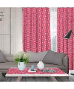 LINO ΚΟΥΡΤΙΝΑ KENZO 402 ΜΕ ΤΡΕΣΑ RED 135X270 LINO ΚΟΥΡΤΙΝΑ KENZO 402 ΜΕ ΤΡΕΣΑ RED 135X270