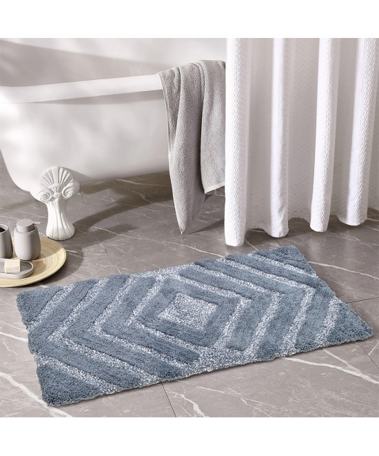LINO ΠΑΤΑΚΙ ΜΠΑΝΙΟΥ VENGO BLUE 50X80 LINO ΠΑΤΑΚΙ ΜΠΑΝΙΟΥ VENGO BLUE 50X80