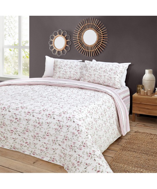 LINO ΣΕΤ ΠΑΠΛΩΜΑΤΟΘΗΚΗ AGNE ROSE FLANNEL 160Χ240 LINO ΣΕΤ ΠΑΠΛΩΜΑΤΟΘΗΚΗ AGNE ROSE FLANNEL 160Χ240