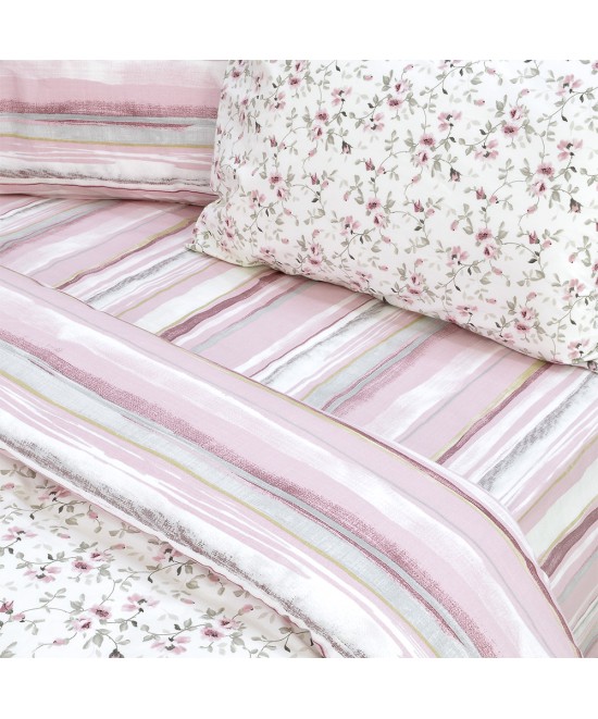 LINO ΣΕΤ ΠΑΠΛΩΜΑΤΟΘΗΚΗ AGNE ROSE FLANNEL 160Χ240 LINO ΣΕΤ ΠΑΠΛΩΜΑΤΟΘΗΚΗ AGNE ROSE FLANNEL 160Χ240