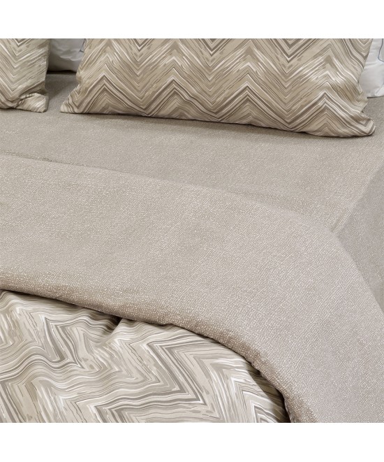 LINO ΣΕΤ ΠΑΠΛΩΜΑΤΟΘΗΚΗ  ICONIC BEIGE FLANNEL 160Χ240