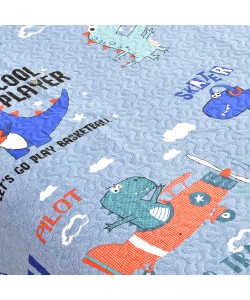 LINO ΚΟΥΒΕΡΛΙ JURASSIC GREEN-GREY  160X220 LINO ΚΟΥΒΕΡΛΙ JURASSIC GREEN-GREY  160X220