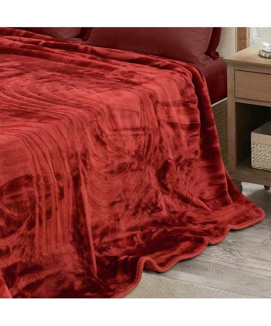 LINO ΚΟΥΒΕΡΤΑ ΒΕΛΟΥΤΕ COBERTOR EMB BORDO 160X220 LINO ΚΟΥΒΕΡΤΑ ΒΕΛΟΥΤΕ COBERTOR EMB BORDO 160X220