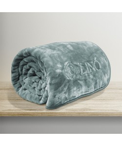 LINO ΚΟΥΒΕΡΤΑ VELLUT MINT 220X240 LINO ΚΟΥΒΕΡΤΑ VELLUT MINT 220X240