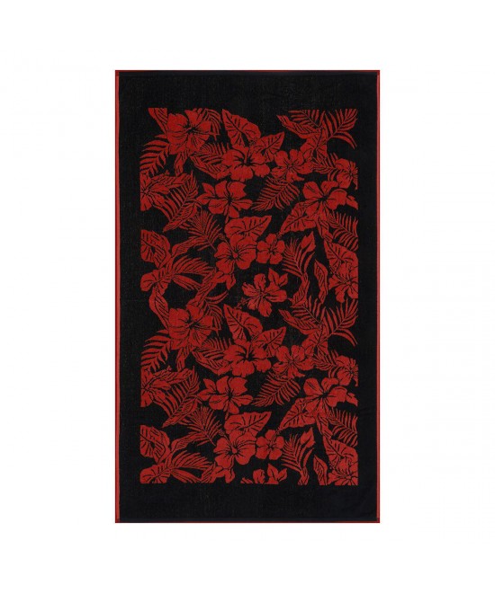 LINO ΠΕΤΣΕΤΑ ΘΑΛΑΣΣΗΣ FIORRE DGREY-RED 86X160 LINO ΠΕΤΣΕΤΑ ΘΑΛΑΣΣΗΣ FIORRE DGREY-RED 86X160