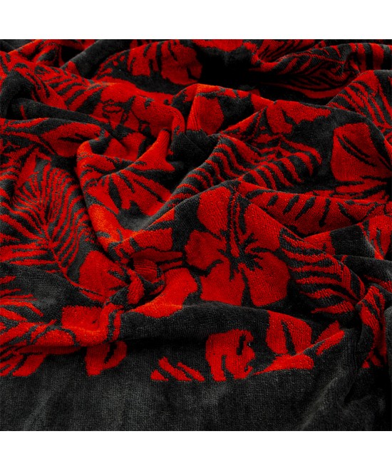 LINO ΠΕΤΣΕΤΑ ΘΑΛΑΣΣΗΣ FIORRE DGREY-RED 86X160 LINO ΠΕΤΣΕΤΑ ΘΑΛΑΣΣΗΣ FIORRE DGREY-RED 86X160