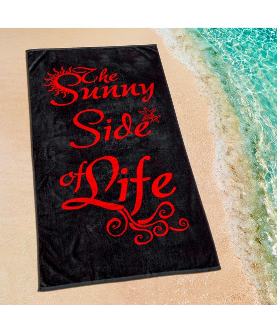 LINO ΠΕΤΣΕΤΑ ΘΑΛΑΣΣΗΣ SUNNY LIFE DGREY-RED 86X160 LINO ΠΕΤΣΕΤΑ ΘΑΛΑΣΣΗΣ SUNNY LIFE DGREY-RED 86X160