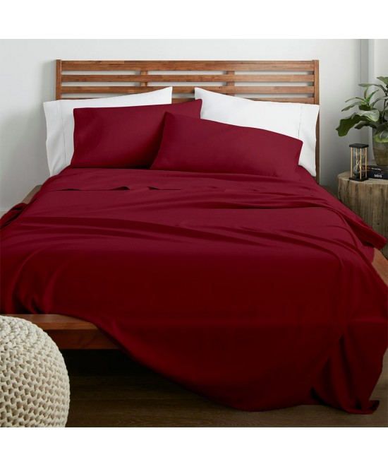 LINO ΣΕΝΤΟΝΙ CLARO BURGUNDY 160X200+30 LINO ΣΕΝΤΟΝΙ CLARO BURGUNDY 160X200+30