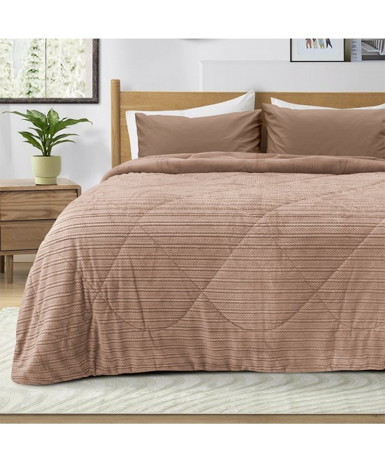 LINO ΚΟΥΒΕΡΤΟΠΑΠΛΩΜΑ STACY SALMON 160X220 LINO ΚΟΥΒΕΡΤΟΠΑΠΛΩΜΑ STACY SALMON 160X220