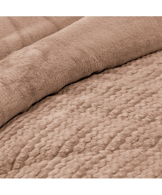 LINO ΚΟΥΒΕΡΤΟΠΑΠΛΩΜΑ STACY SALMON 160X220 LINO ΚΟΥΒΕΡΤΟΠΑΠΛΩΜΑ STACY SALMON 160X220
