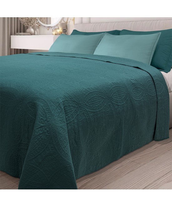 LINO ΚΟΥΒΕΡΛΙ LIGERO GREEN 220X240 LINO ΚΟΥΒΕΡΛΙ LIGERO GREEN 220X240