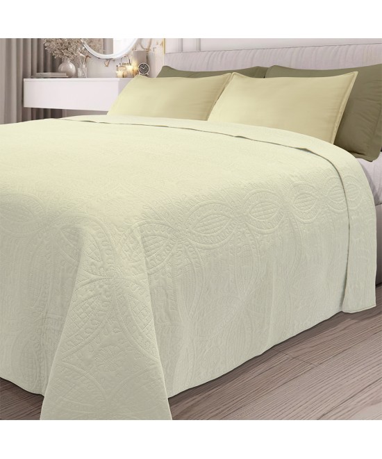 LINO ΚΟΥΒΕΡΛΙ LIGERO ECRU 220X240 LINO ΚΟΥΒΕΡΛΙ LIGERO ECRU 220X240