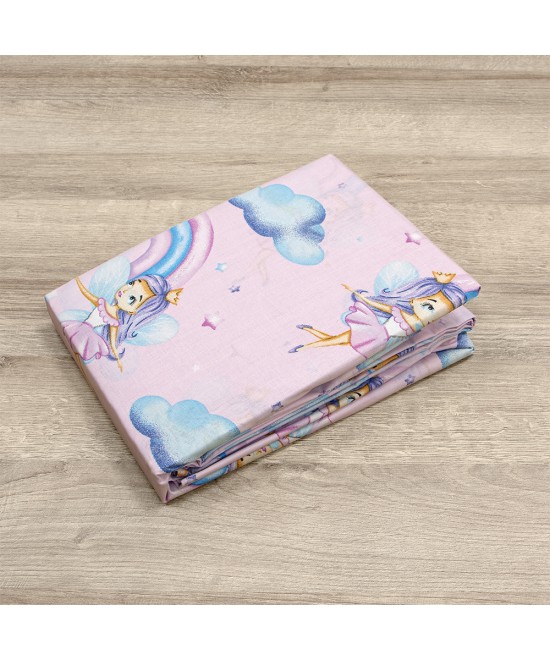 LINO BEBE ΣΕΤ ΣΕΝΤΟΝΙΑ ENHANCED RAINBOW PINK 120X180