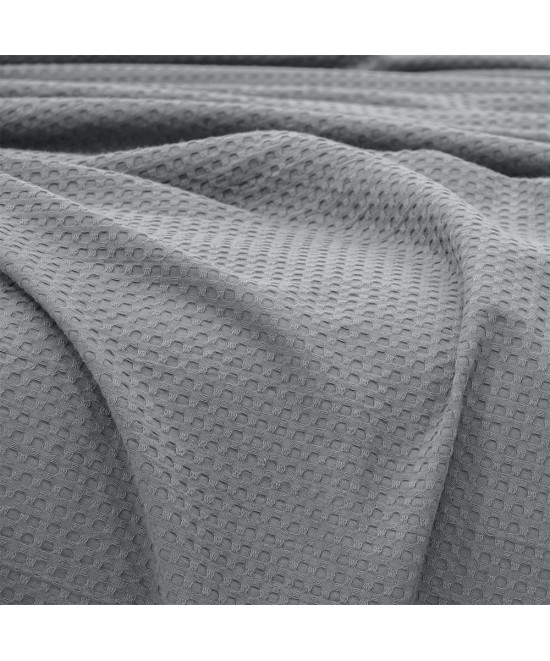 LINO Κουβέρτα King Size (240x260) Πικέ Cocoon Γκρι LINO Κουβέρτα King Size (240x260) Πικέ Cocoon Γκρι