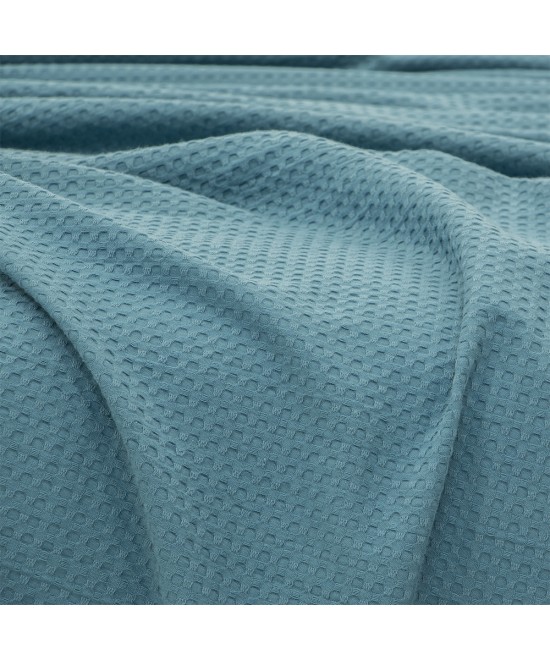 LINO Κουβέρτα King Size (240x260) Πικέ Cocoon Πετρόλ LINO Κουβέρτα King Size (240x260) Πικέ Cocoon Πετρόλ