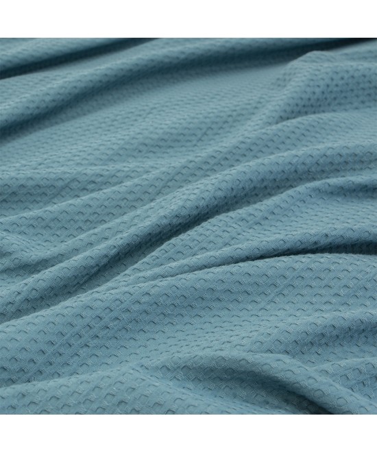 LINO Κουβέρτα King Size (240x260) Πικέ Cocoon Πετρόλ LINO Κουβέρτα King Size (240x260) Πικέ Cocoon Πετρόλ
