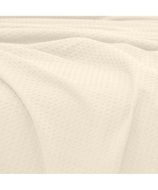 LINO Κουβέρτα King Size (240x260) Πικέ Cocoon Εκρού