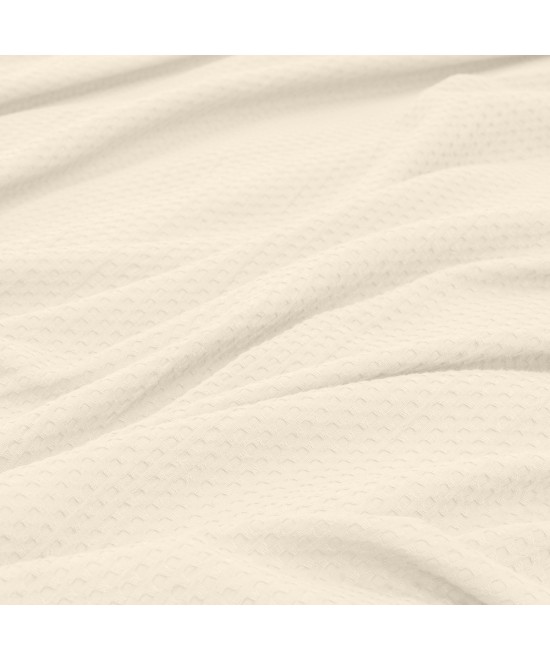 LINO Κουβέρτα King Size (240x260) Πικέ Cocoon Εκρού