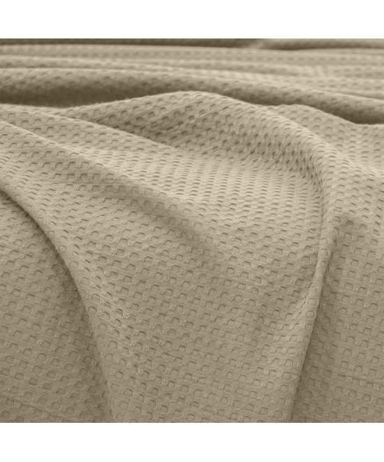 LINO Κουβέρτα Υπέρδιπλη (220x240) Πικέ Cocoon Μόκα LINO Κουβέρτα Υπέρδιπλη (220x240) Πικέ Cocoon Μόκα