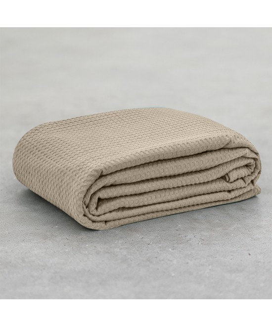 LINO Κουβέρτα King size (240x260) Πικέ Cocoon Μόκα LINO Κουβέρτα King size (240x260) Πικέ Cocoon Μόκα