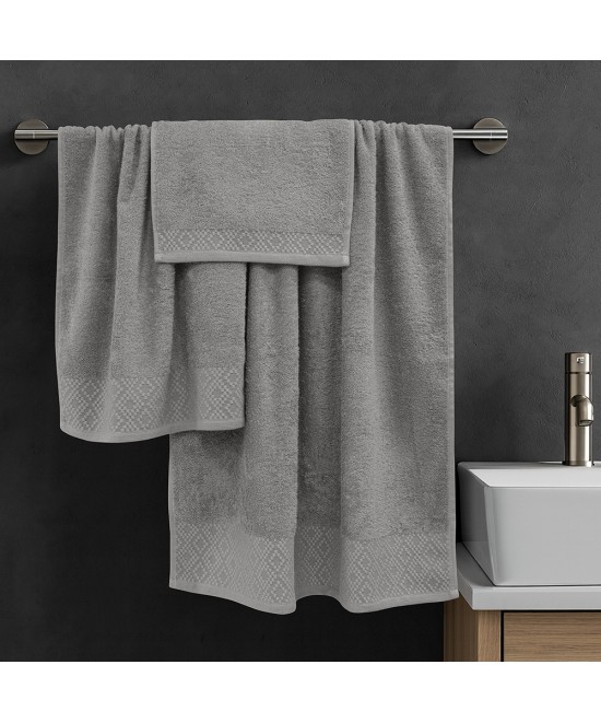 LINO Σετ πετσέτες 3τμχ (30x50,50x90,70x140) Serapha Μόκα