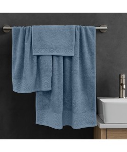 LINO Σετ πετσέτες 3τμχ (30x50,50x90,70x140) Serapha Πετρόλ
