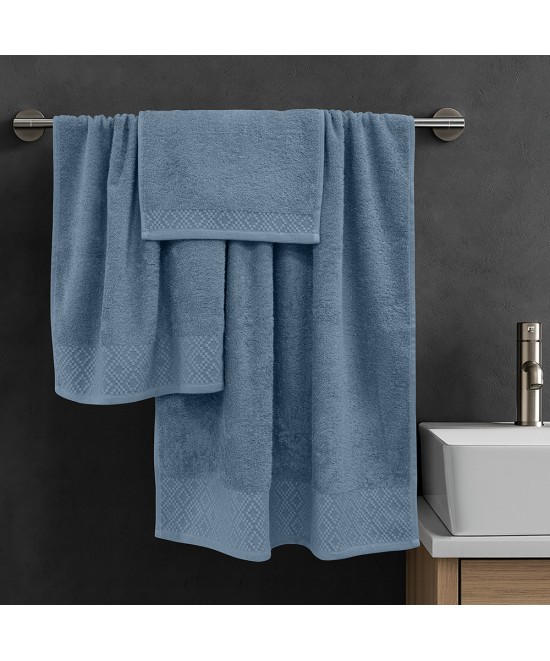 LINO Σετ πετσέτες 3τμχ (30x50,50x90,70x140) Serapha Πετρόλ