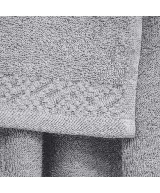 LINO Σετ πετσέτες 3τμχ (30x50,50x90,70x140) Serapha Ανοιχτό Γκρι LINO Σετ πετσέτες 3τμχ (30x50,50x90,70x140) Serapha Ανοιχτό Γκρι