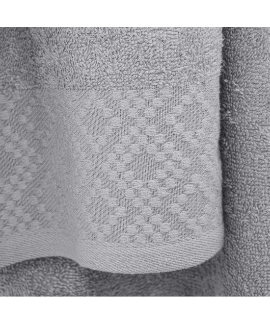 LINO Σετ πετσέτες 3τμχ (30x50,50x90,70x140) Serapha Ανοιχτό Γκρι LINO Σετ πετσέτες 3τμχ (30x50,50x90,70x140) Serapha Ανοιχτό Γκρι